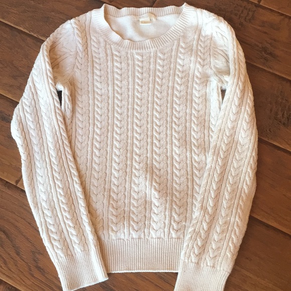 H&M Sweaters - Cream Cable Knit Sweater - X-Small